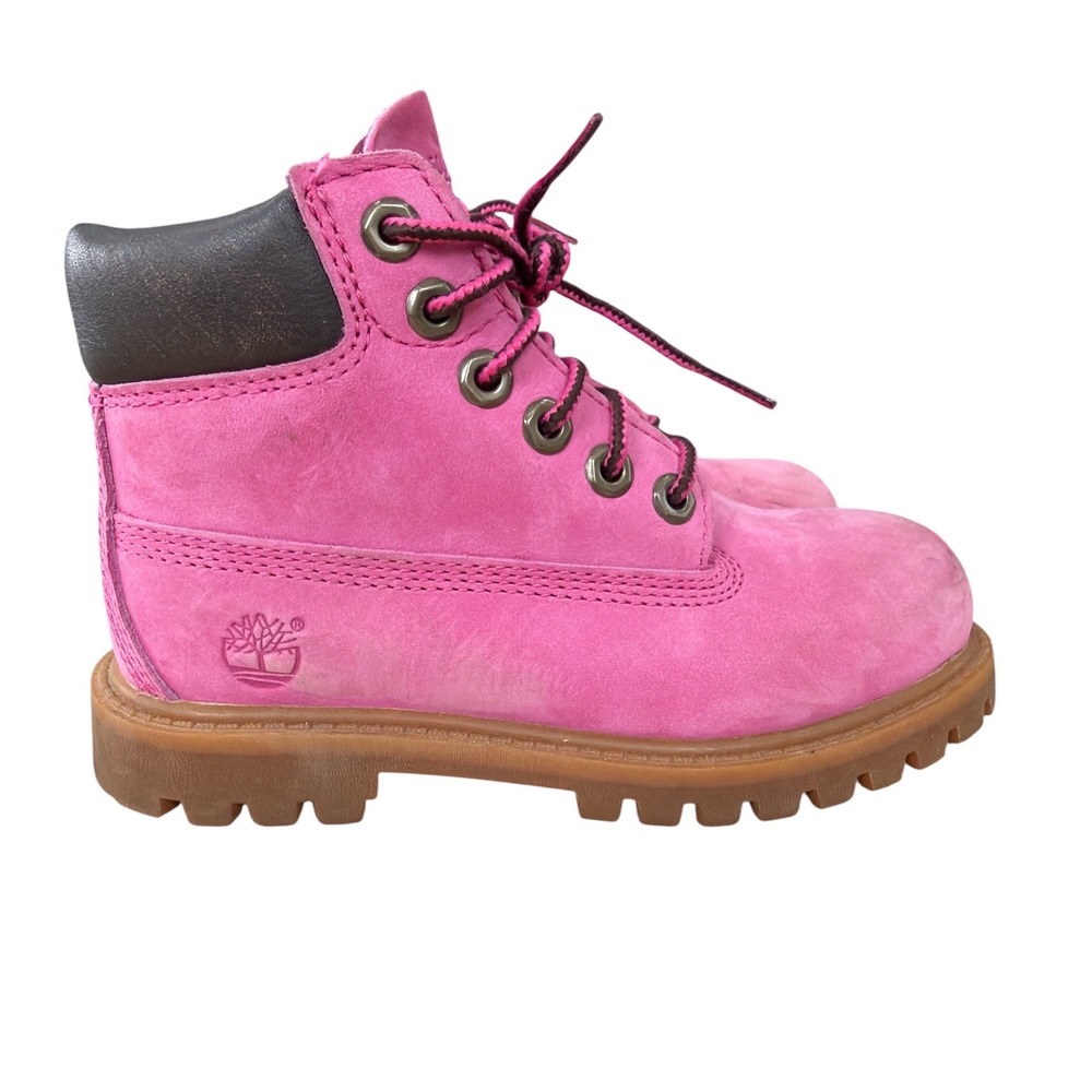 Timberland Girl's 11 Susan G Komen Pink 6 Inch Premium Waterproof Boots A1525
